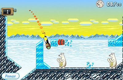 IOS игра Angry Penguin Catapult. Скриншоты к игре Сердитые пингвины. Катапульта