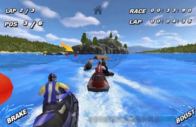 IOS игра Aqua Moto Racing. Скриншоты к игре Гонки на скутерах