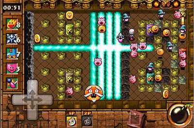 IOS игра Bomberman touch 2: Volcano party. Скриншоты к игре Удар Бомбермена 2: Вулканическая вечеринка