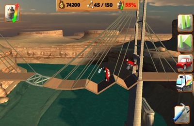 IOS игра Bridge Constructor Playground. Скриншоты к игре Конструктор мостов
