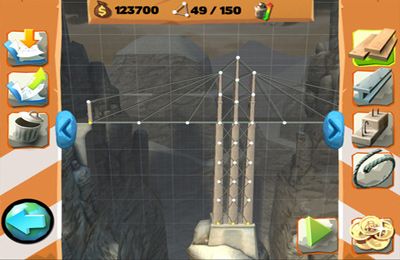 IOS игра Bridge Constructor Playground. Скриншоты к игре Конструктор мостов