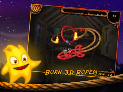 IOS игра Burn the Rope 3D. Скриншоты к игре Сожги Веревку