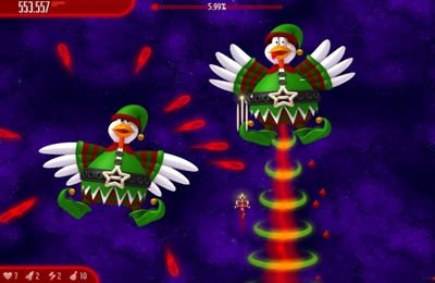IOS игра Chicken Invaders 3 Revenge of the Yolk Christmas Edition. Скриншоты к игре Куриная Месть 3: Рождественский выпуск