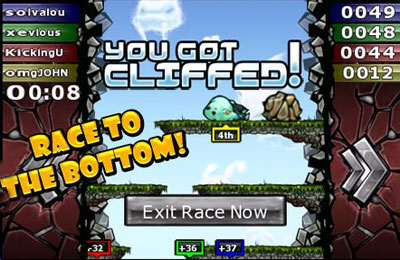 IOS игра Cliffed. Скриншоты к игре Крутой склон