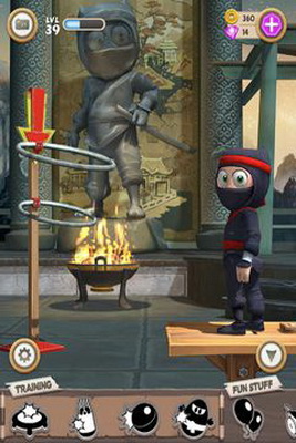IOS игра Clumsy Ninja. Скриншоты к игре Неуклюжий Ниндзя