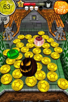 IOS игра Coin dozer: Halloween. Скриншоты к игре Монетный бульдозер: Хэллоуин