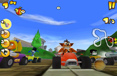 IOS игра Crash Bandicoot Nitro Kart 2. Скриншоты к игре Разрушительный Картинг с Бандикутами 2
