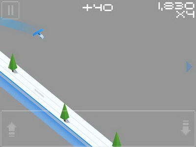 IOS игра Cubed snowboarding. Скриншоты к игре Кубический сноубординг