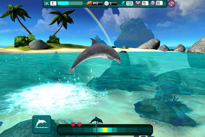 IOS игра Dolphin paradise: Wild friends. Скриншоты к игре Дельфиний рай. Дикие друзья