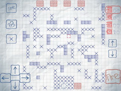 IOS игра Doodle battle city. Скриншоты к игре Бумажные танчики