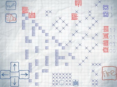 IOS игра Doodle battle city. Скриншоты к игре Бумажные танчики