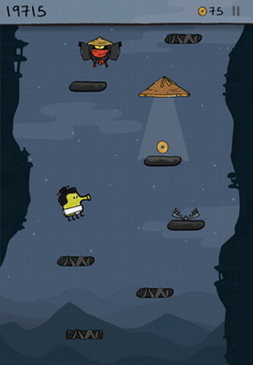IOS игра Doodle Jump. Скриншоты к игре Прыгающий болванчик