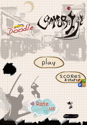 IOS игра Doodle Samurai. Скриншоты к игре Дудл Самурай