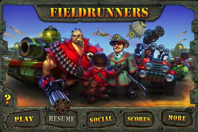 IOS игра Fieldrunners. Скриншоты к игре Поле боя