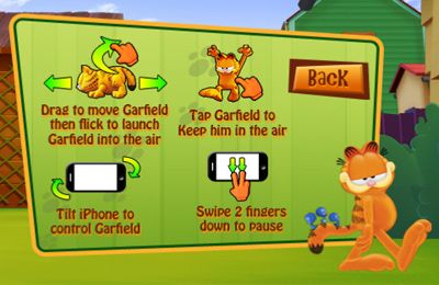 IOS игра Garfield Bird Crazy. Скриншоты к игре Гарфилд и Сумасшедшие птички