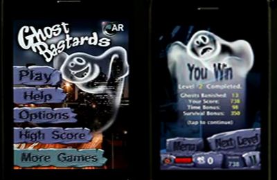 IOS игра Ghost Bastards. Скриншоты к игре Найди призрака!