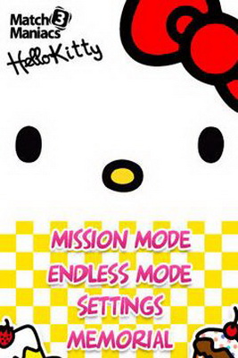IOS игра Hello Kitty Match3 Maniacs. Скриншоты к игре Хелло Китти: Три в ряд