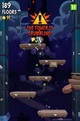 IOS игра Icy tower 2: Zombie jump. Скриншоты к игре Ледяная башня 2: Зомби прыжок