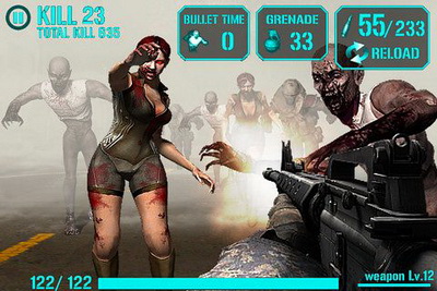 IOS игра iGun zombie. Скриншоты к игре Отстрел зомби