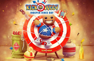 IOS игра Kick the Buddy Independence Day. Скриншоты к игре Ударь друга: День независимости