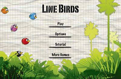 IOS игра Line Birds. Скриншоты к игре Птичий курс