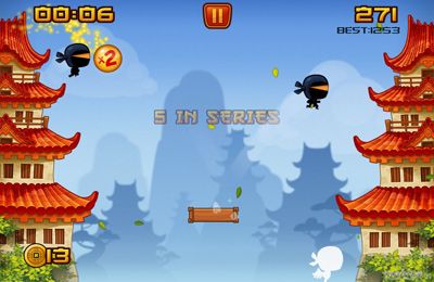 IOS игра Ninja Ponk. Скриншоты к игре Ниндзя скачки