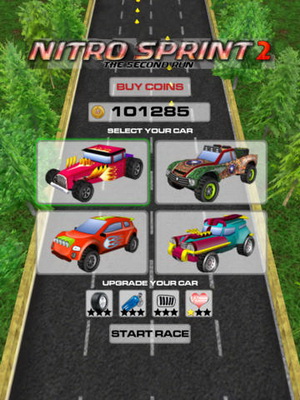 IOS игра Nitro Sprint 2: The second run. Скриншоты к игре Нитро Спринт 2: Второй заезд
