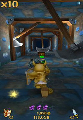 IOS игра One Epic Knight. Скриншоты к игре Эпический побег Рыцаря