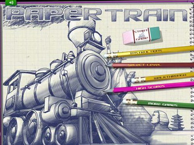 IOS игра Paper train. Скриншоты к игре Бумажный поезд