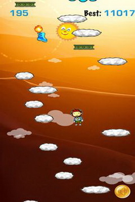 IOS игра Pou Jump. Скриншоты к игре Прыгающий Пу