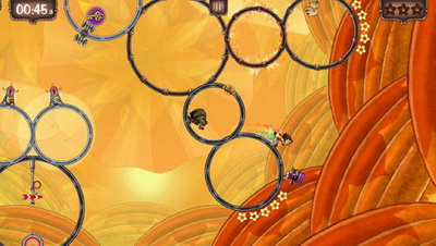 IOS игра Ring Run Circus. Скриншоты к игре Трюки на кольцах цирка