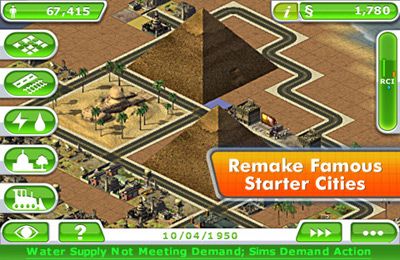 IOS игра SimCity Deluxe. Скриншоты к игре СимСити Делюкс