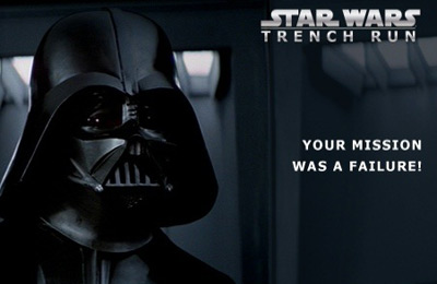 IOS игра Star Wars: Trench Run. Скриншоты к игре Звёздные войны: атака Звезды смерти