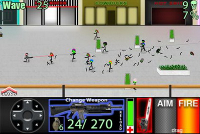 IOS игра Stickbo zombies. Скриншоты к игре Палко-зомби