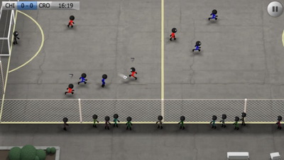 IOS игра Stickman Soccer. Скриншоты к игре Футбол со Стикменом