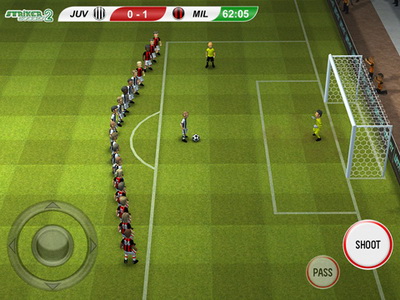 IOS игра Striker Soccer 2. Скриншоты к игре Футбольный нападающий 2