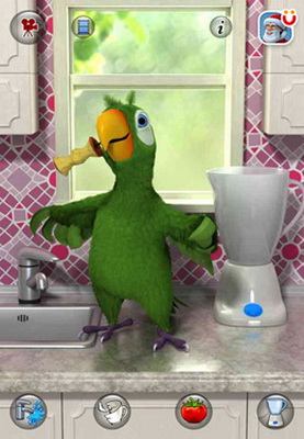 IOS игра Talking Pierre the Parrot. Скриншоты к игре Говорящий Попугай Пьер