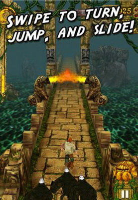 IOS игра Temple Run. Скриншоты к игре Побег от сил зла