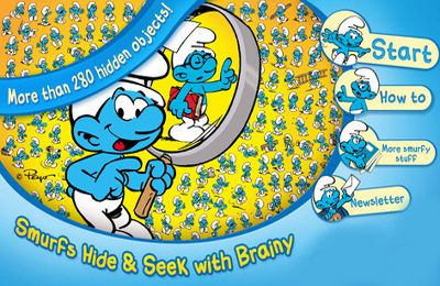 IOS игра The Smurfs Hide & Seek with Brainy. Скриншоты к игре Прятки Смурфиков