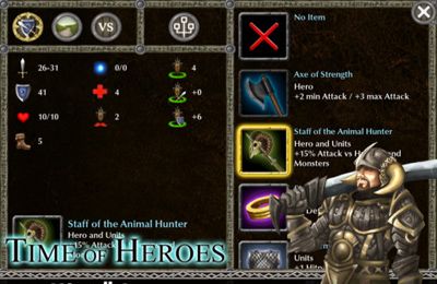 IOS игра Time of Heroes. Скриншоты к игре Время героев