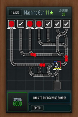 IOS игра Trainyard. Скриншоты к игре Стрелочник