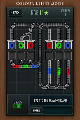 IOS игра Trainyard. Скриншоты к игре Стрелочник