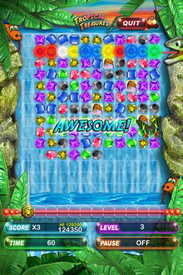 IOS игра Tropical treasures: Pocket edition. Скриншоты к игре Тропические сокровища: Карманное издание